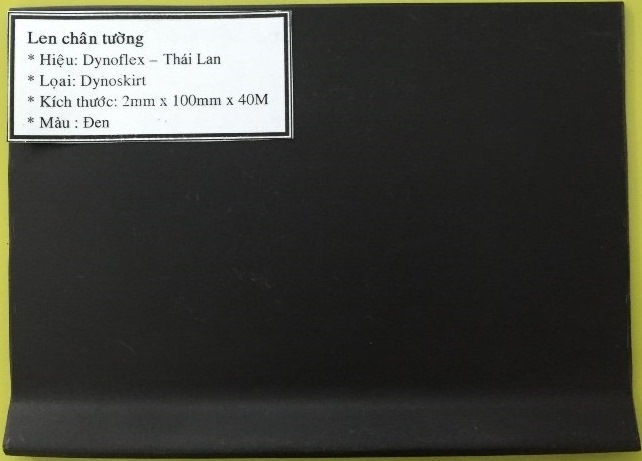 Len nhựa PVC Skirting Dynolfex màu đen